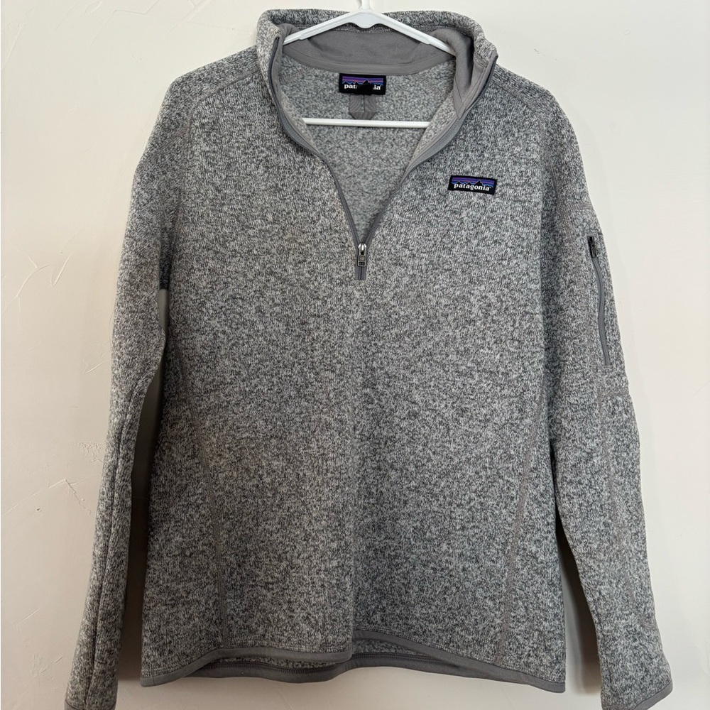Patagonia Women's Zip-Up Sweater in Heather Gray